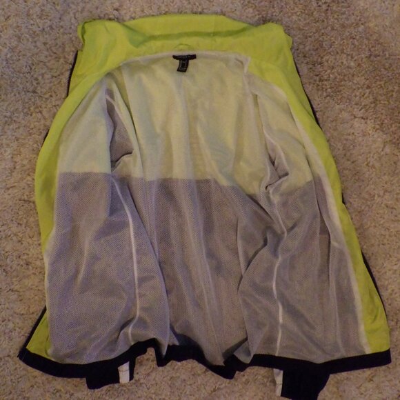 FOREVER 21 Fear the Youth Full Zip Wind Light Jacket Men's Size S Black Yellow - Picture 4 of 7